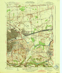 preview thumbnail of historical topo map of Onondaga County, NY in 1943