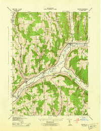 Download a high-resolution, GPS-compatible USGS topo map for Truxton, NY (1944 edition)