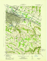 Download a high-resolution, GPS-compatible USGS topo map for Utica East, NY (1945 edition)