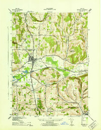 Download a high-resolution, GPS-compatible USGS topo map for Wayland, NY (1942 edition)
