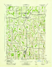 preview thumbnail of historical topo map of Wayne County, NY in 1943