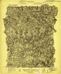 preview thumbnail of historical topo map of Delaware County, NY in 1921