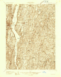 preview thumbnail of historical topo map of Dutchess County, NY in 1934
