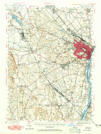 preview thumbnail of historical topo map of Albany, NY in 1947