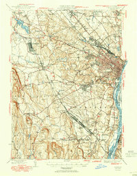 Download a high-resolution, GPS-compatible USGS topo map for Albany, NY (1950 edition)