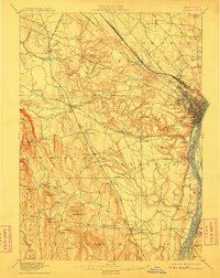 1898 Map of Albany, 1911 Print