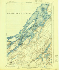1903 Map of Alexandria Bay, 1943 Print