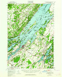 1948 Map of Alexandria Bay, NY, 1964 Print