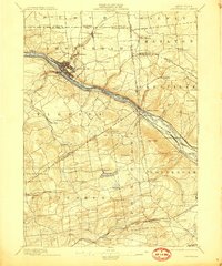 1895 Map of Amsterdam, 1909 Print