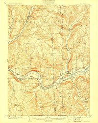 1904 Map of Apalachin, 1910 Print