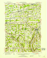 preview thumbnail of historical topo map of Genesee County, NY in 1949