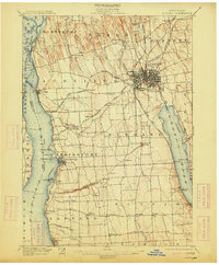 1902 Map of Auburn, 1913 Print