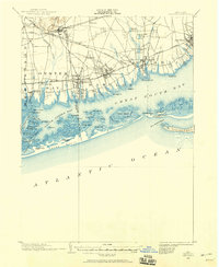 1901 Map of Amityville, NY, 1958 Print