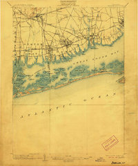 1903 Map of Amityville, NY, 1906 Print
