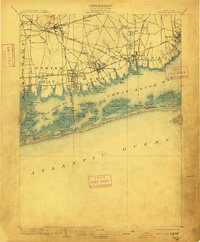 1903 Map of Amityville, NY, 1909 Print