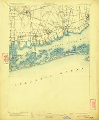 1903 Map of Amityville, NY, 1923 Print