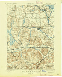 1900 Map of Baldwinsville, NY, 1947 Print