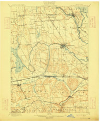 1900 Map of Baldwinsville, 1915 Print