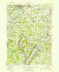 preview thumbnail of historical topo map of Batavia, NY in 1950