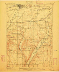 1904 Map of Batavia, 1910 Print