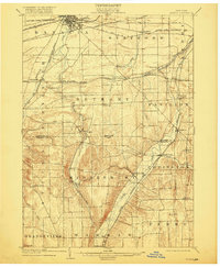 1904 Map of Batavia, 1918 Print