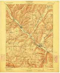 Download a high-resolution, GPS-compatible USGS topo map for Bath, NY (1910 edition)