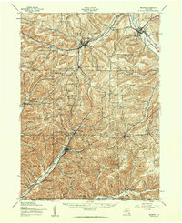 1939 Map of Belmont, NY, 1961 Print