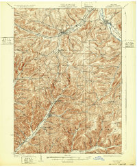 1925 Map of Belmont, 1932 Print