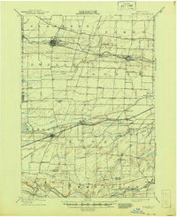 1899 Map of Bergen, 1944 Print