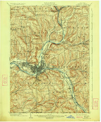 1904 Map of Binghamton, 1924 Print