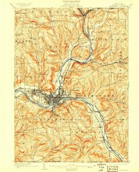 1904 Map of Binghamton, 1909 Print