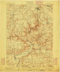 1904 Map of Lewis County, NY, 1910 Print