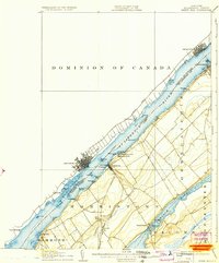 preview thumbnail of historical topo map of St. Lawrence County, NY in 1906