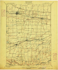 1899 Map of Brockport, 1909 Print