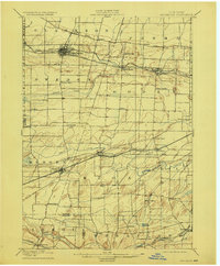 1899 Map of Brockport, 1923 Print