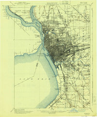 preview thumbnail of historical topo map of Buffalo, NY in 1901