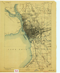1894 Map of Buffalo, 1899 Print
