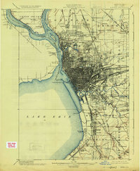 1901 Map of Buffalo, 1925 Print