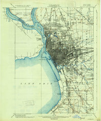 preview thumbnail of historical topo map of Buffalo, NY in 1901