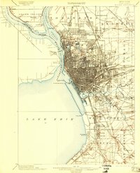 1901 Map of Buffalo, 1903 Print