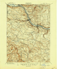 1902 Map of Otsego County, NY, 1944 Print