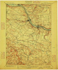 1902 Map of Canajoharie, 1909 Print