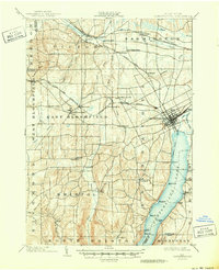 Download a high-resolution, GPS-compatible USGS topo map for Canandaigua, NY (1950 edition)