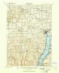 1900 Map of Canandaigua, 1961 Print