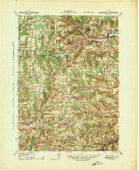 Download a high-resolution, GPS-compatible USGS topo map for Canaseraga, NY (1942 edition)