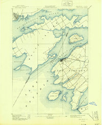 preview thumbnail of historical topo map of Jefferson County, NY in 1944