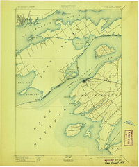 Download a high-resolution, GPS-compatible USGS topo map for Cape Vincent, NY (1907 edition)