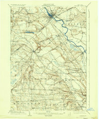1904 Map of Carthage, NY, 1935 Print