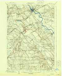 1904 Map of Carthage, NY, 1944 Print