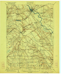 1904 Map of Carthage, NY, 1921 Print